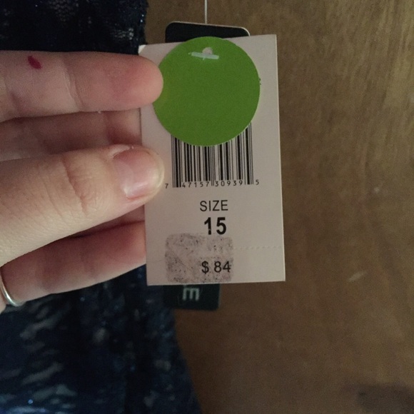 formal prom dress, New With Tags, Short Navy Blue - Picture 2 of 4